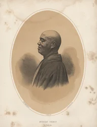 Boeddhistische priester in Simoda, 1855